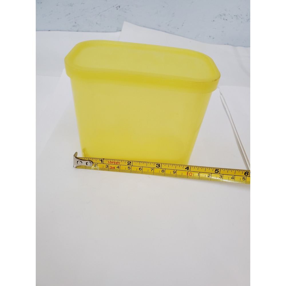SPAM Brand Yellow Plastic Reusable Food Storage Container with Lid Made in USA - Picture 13 of 14